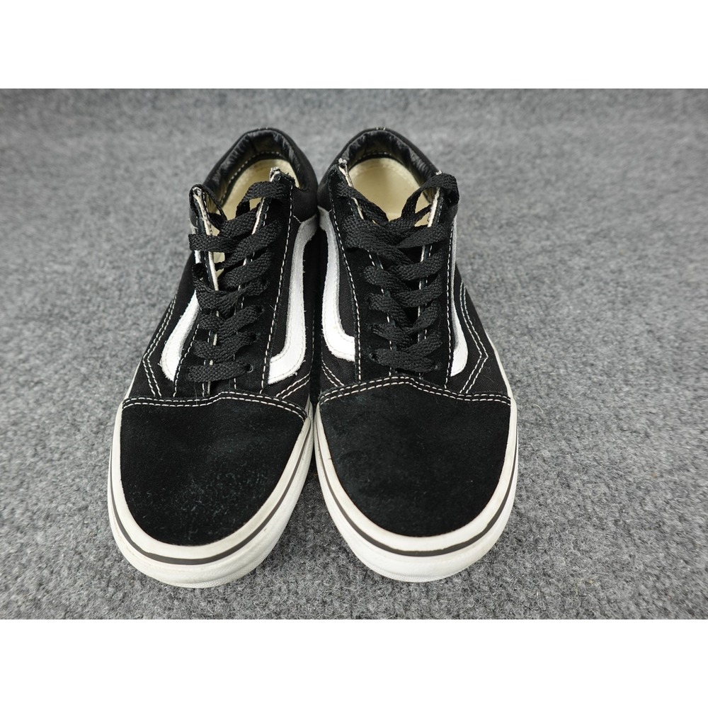 Vans Old Skool Sneakers Womens 5 Men 3.5 Black Good Suede Canvas 721356